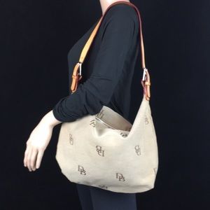Dooney and Burke Logo canvas bag
